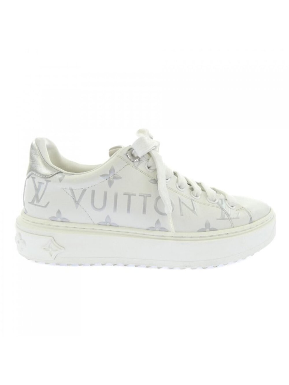 Louis Vuitton Metallic Monogram Pattern Timeout Line Sneakers